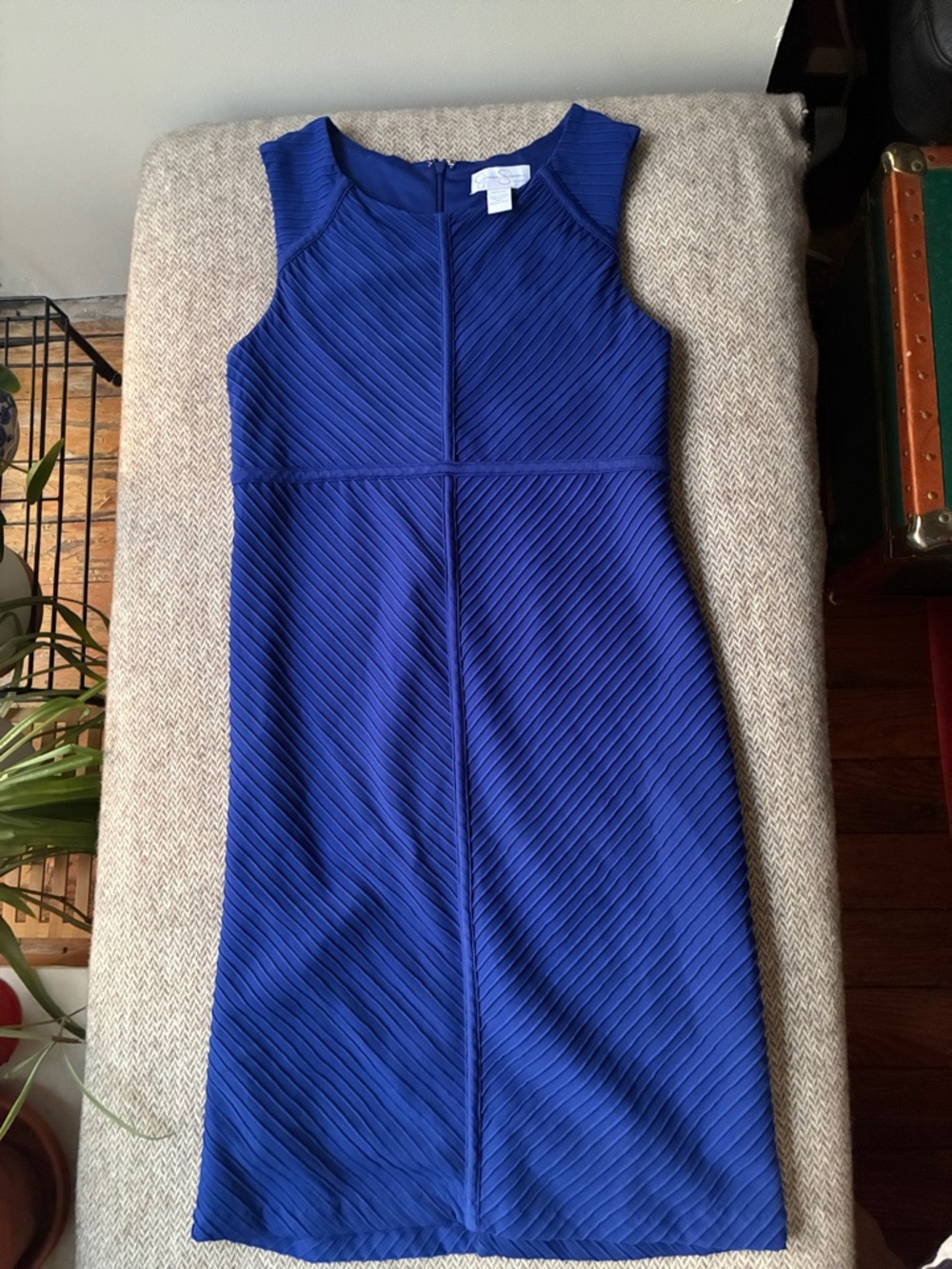 Jessica Simpson Sleeveless Royal Blue Midi Dress